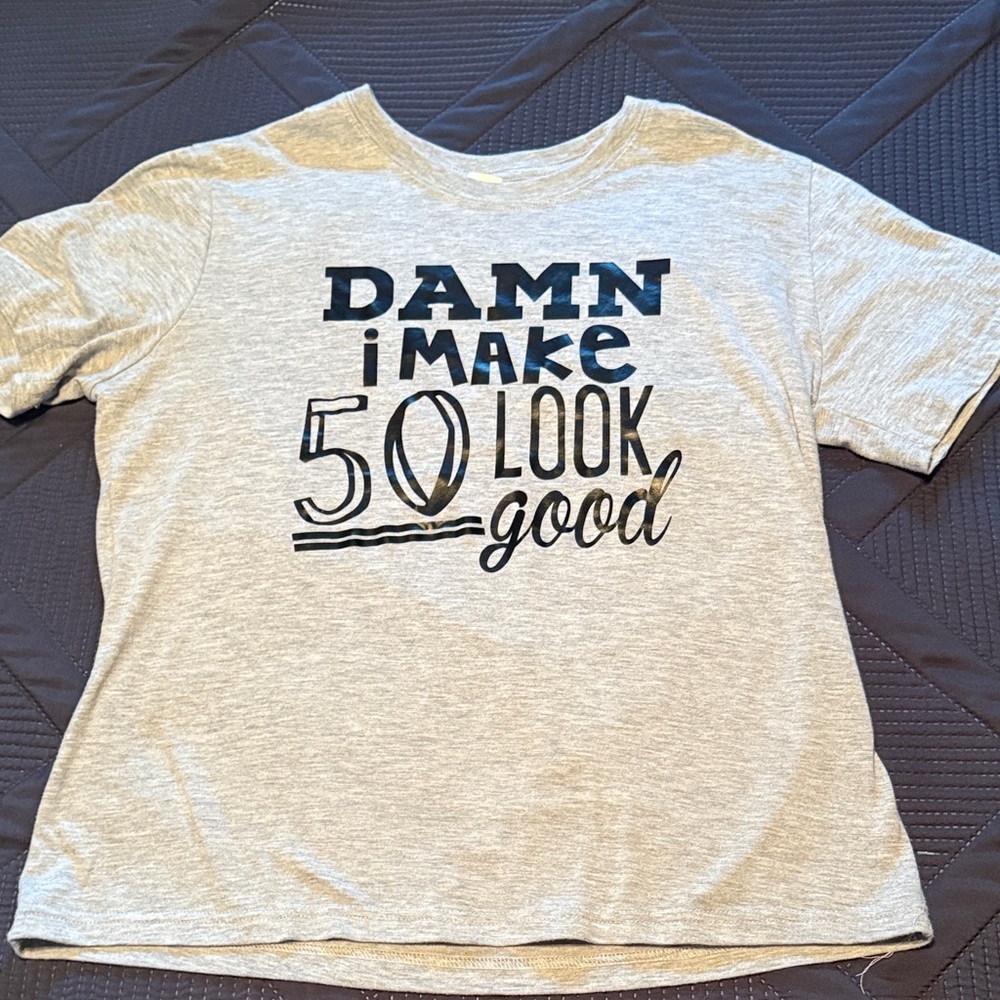 Gray Graphic Short Sleeve Tee